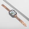 Бриллиантовый тонкий ремешок для Iwatch Ultra 3/2 49мм 44 45 38 31 40 46мм Блестящий женский ремешок для Apple Watch Series 11 10 9 8 7 6 5 4 se3