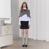 unifree Вязаный кардиган с кружевом и меховым воротником