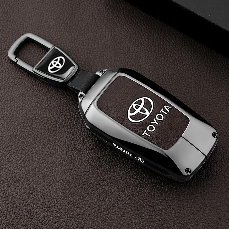 BAXL9 Чехол-брелок из цинкового сплава для ключа автомобиля Toyota RAV4 Highland Coralla Hilux Fortuner Land Cruiser Camry Crown Аксессуары