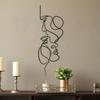 Wall Ornament Minimalist 3D Face Line Art Silhouette Wall Hanging Iron Abstract Craft for Home Decoration