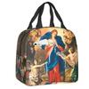 Virgin Mary Insulated Lunch Box for Women Warm Cooler Thermal Bag Work School Food Picnic Container Tote