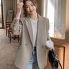 Stylish Autumn/Winter Women's Blazers for Petite Ladies, High-end Fashion, Korean Version