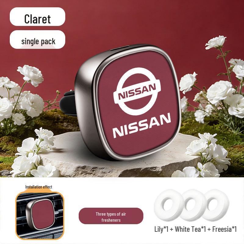 Nissan Car Perfume Air Vent Diffuser for Sylphy, Teana, X-Trail, Qashqai, Tiida - Interior Accessory.