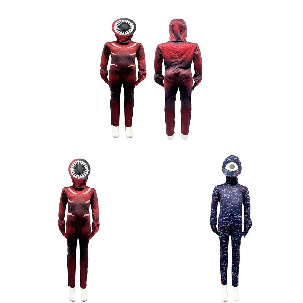 Roblox Doors Seek And Figure Cosplay Suit With Oneeyed Or Big Mouth Design For Teens And Children