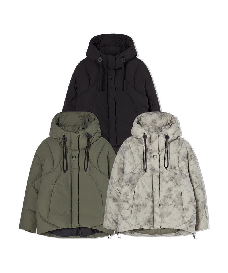 Lifework Women'S) Mixed Quilted Hooded Down Jumper
