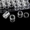 Round Shape Bead Storage Box Clear Beads Organizer New Transparent Bottles  Bead Storage
