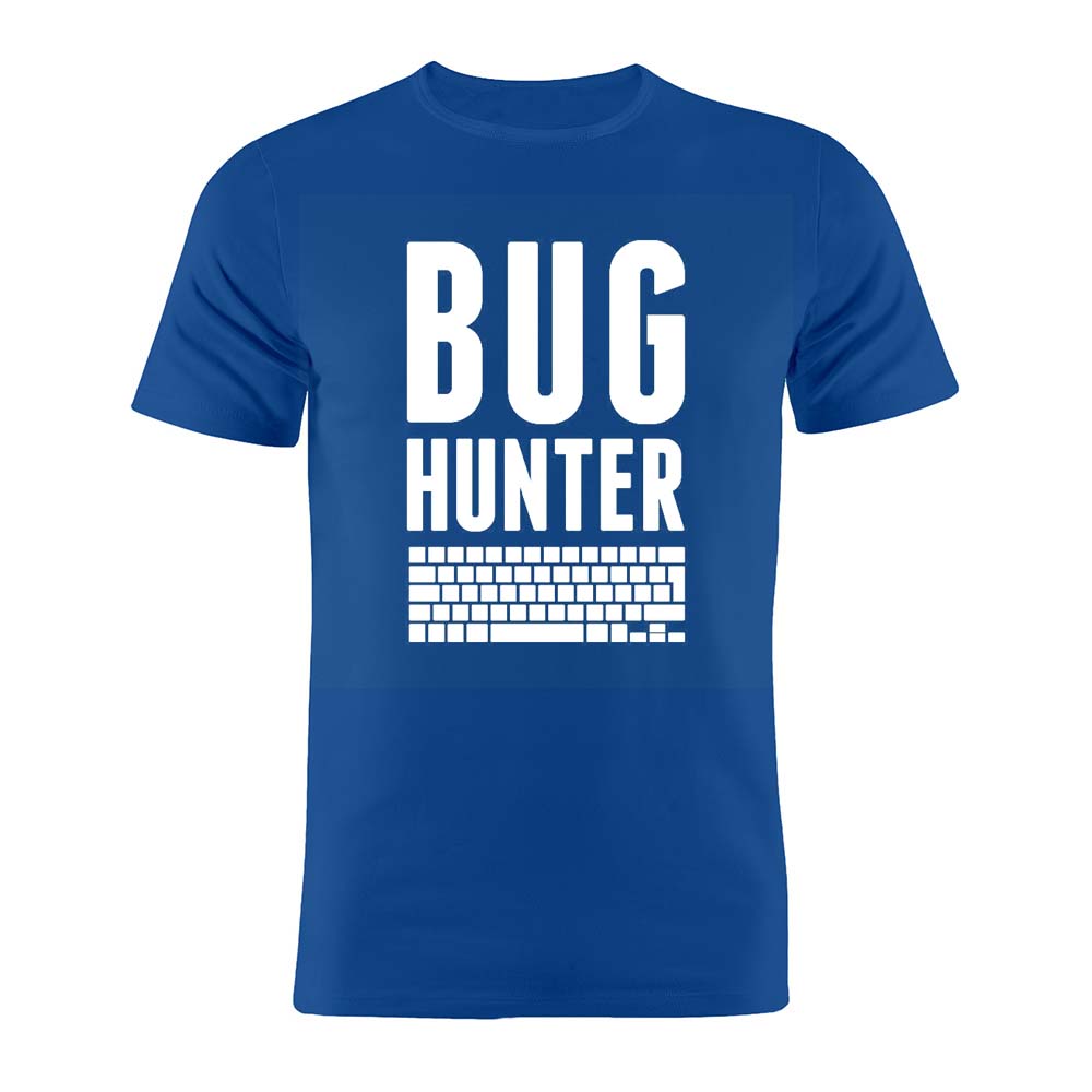 100 Cotton Unisex T Shirt Coder Developer Programmer Bug Hunter Funny Minimalist Artwork Gift Tee