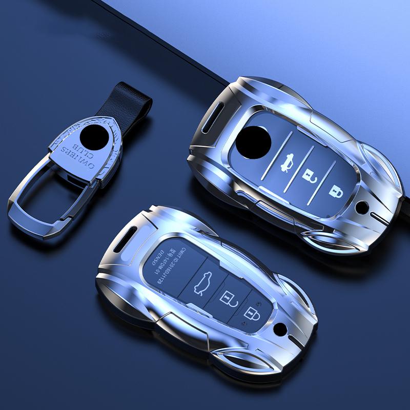 Металлический чехол для брелока автомобиля Toyota Crown Mirai Alpharo Vellfire Corolla Prius Camry bZ4X bZ3 Rav4 Держатель корпуса брелока Fob