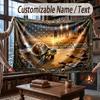 American Patriotic Theme Throw Blanket Custom Name Text Personalized Blanket Soft Cozy Blanket for Home Sofa Bed