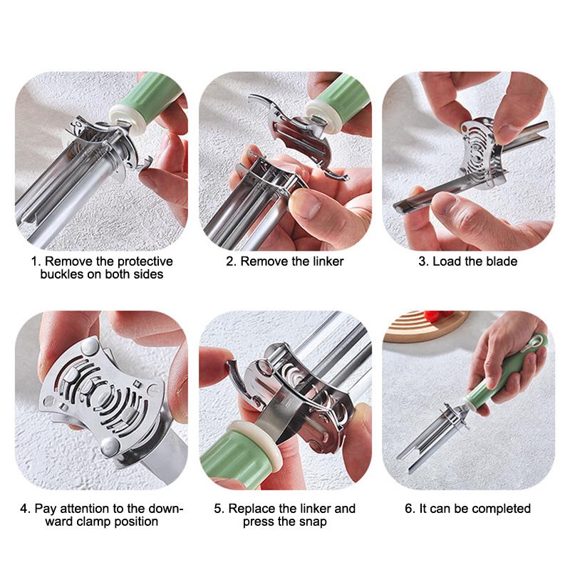 Регулируемый инструмент для удаления сердцевины фруктов и овощей, Модернизированный нож для болгарского перца 2-в-1 и удалитель семян, Для удаления сердцевины фруктов и овощей