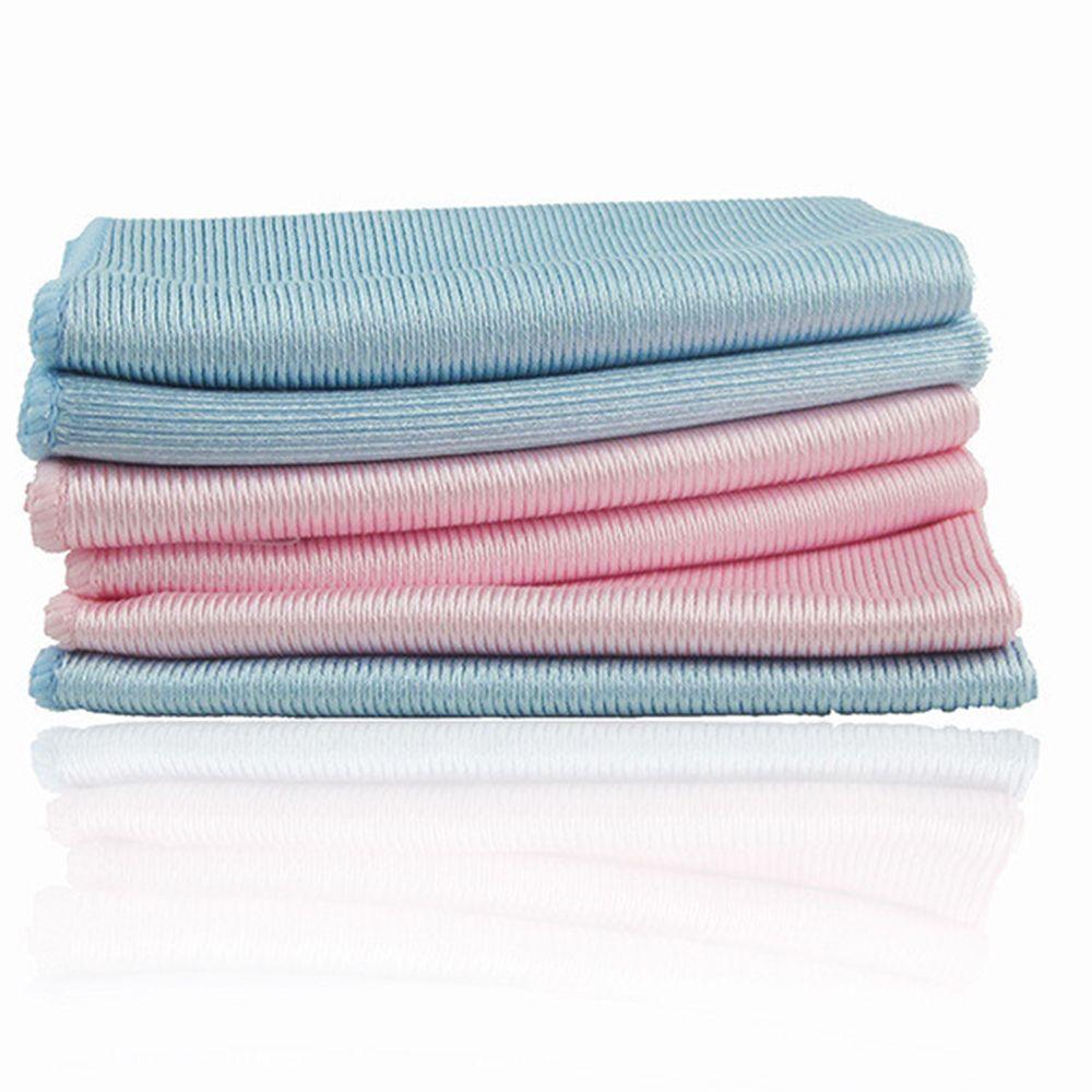 Microfiber Scouring Pad Rags No Lint Wipe Mirror Water Absorption Glass Cleaning Washing Towel