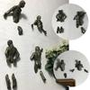 3D Through The Wall Decoration Rock Climber Wall Art Statue Sculpture
