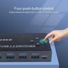Usb3.0 Switcher Four in Four Out Distribution 4 4-port Splitter Aluminum Alloy Interface Key Converter Printer Sharer