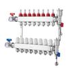 8-Branch Radiant Heat Manifold 1/2" PEX Tubing Floor Heating Manifold Set