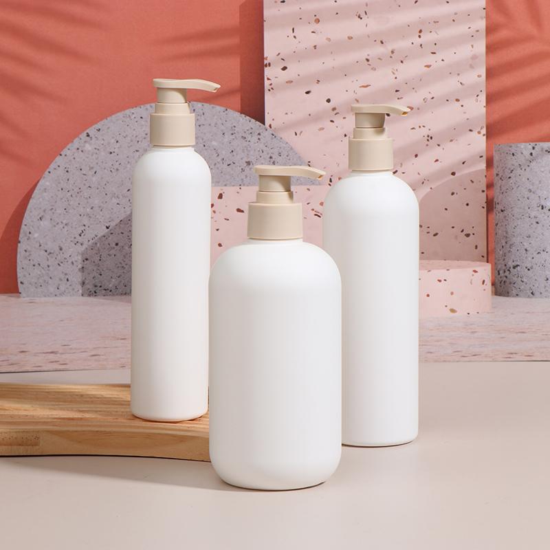 200-500 мл Белый пустой пластиковый флакон для шампуня с дозатором Высококачественные косметические флаконы Акриловая головка насоса многоразового использования
