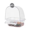 Transparent Anti-Spill Budgie Parrot Feeder - Automatic Bird Feeding Box