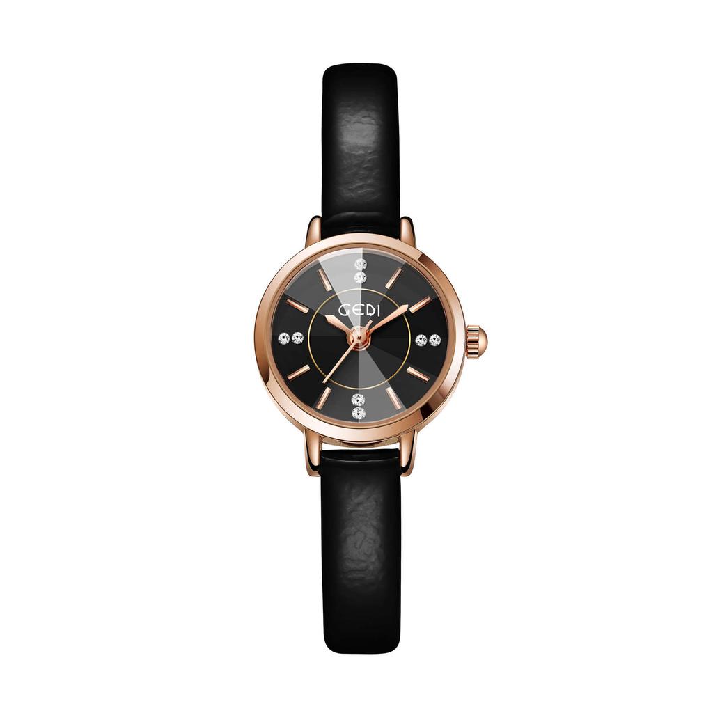 Small Student Watch Niche Round Small Disc Belt Women'S Watch Fashionable Waterproof Quartz Watch
