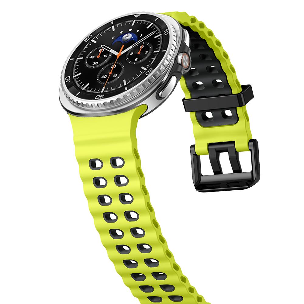 Спортивный силиконовый ремешок для Samsung Galaxy Watch 8 classic 46 мм Двухцветный Морской ремешок Браслет correa Galaxy Watch 8 40 мм 44 мм ремешок
