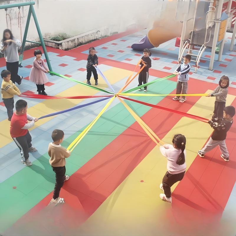 Детская уличная спортивная кооперативная игра Веревка Десятина Веревка натяжения Обучение сенсорной интеграции Интерактивная игра для родителей и детей