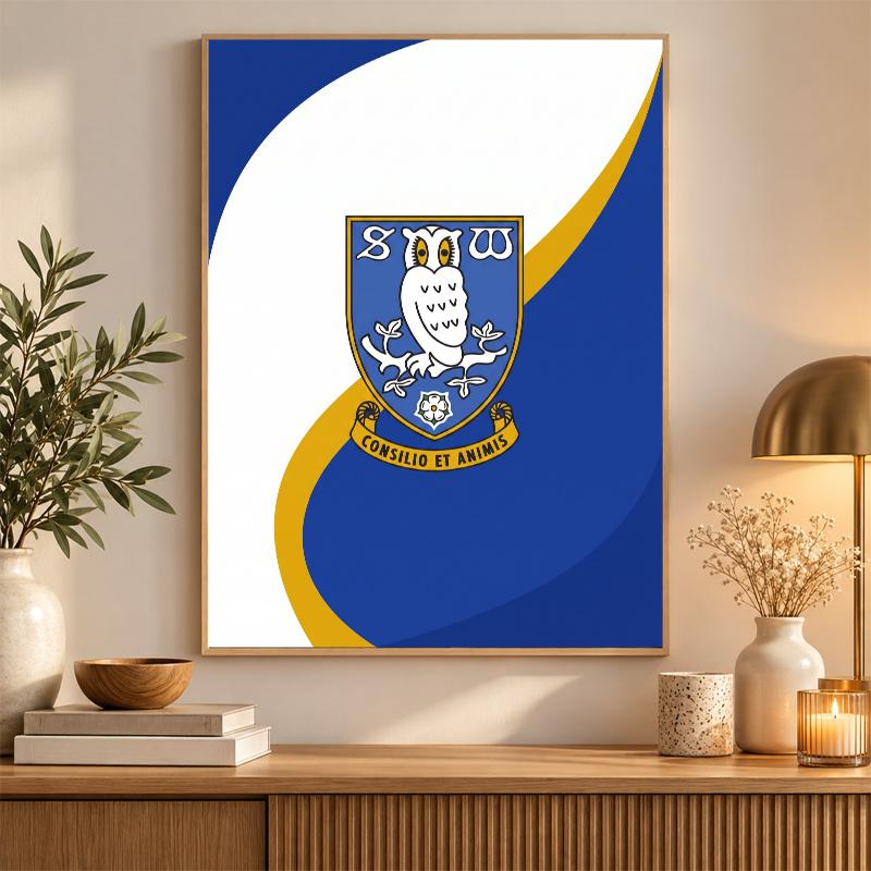 Sheffield Wednesday Football Diamond Painting Kit 5D Full Drill DIY Diamond Mosaic Wall Art Home Decor