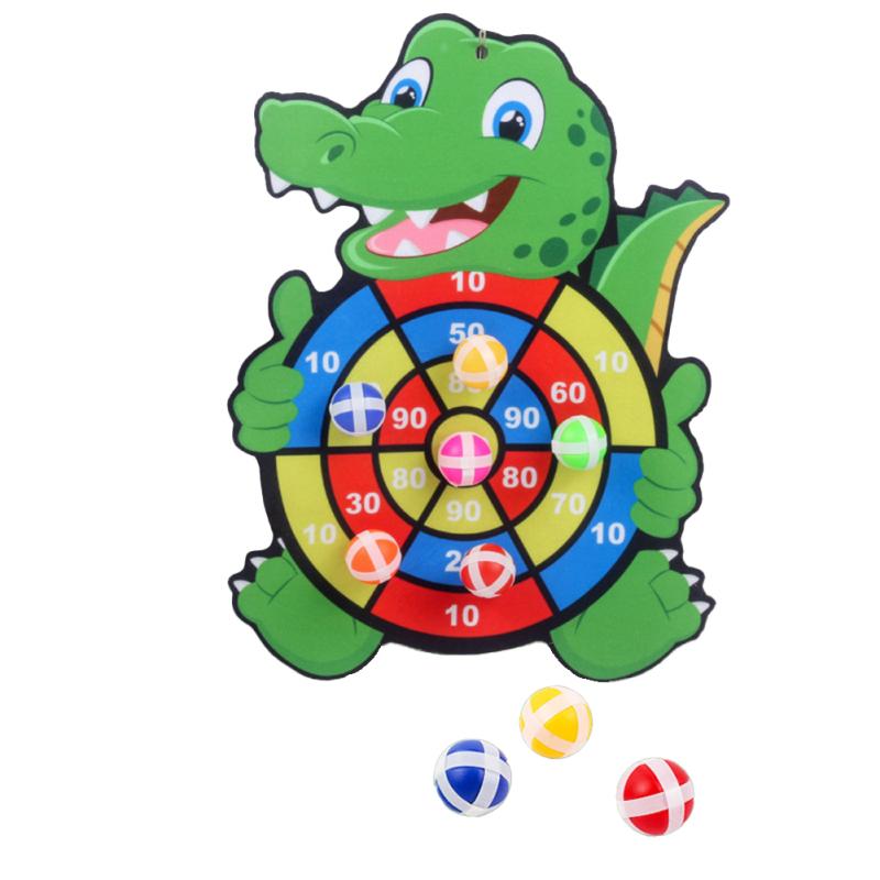 Kids Target Sticky Ball Dartboard Sports Game Toys Interactive Throwing Board Games Set For Outdoor