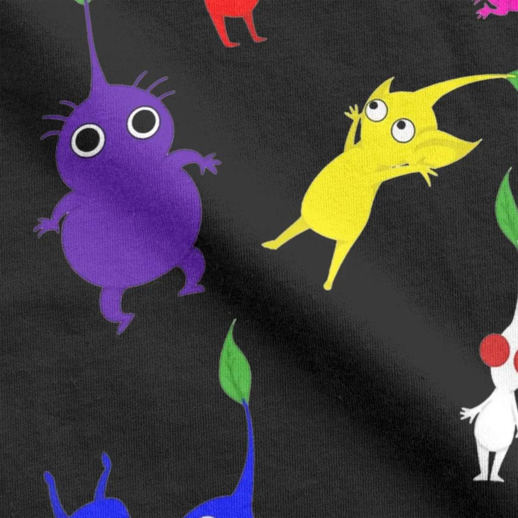 Новинка Pikmin Футболки мужские с круглым вырезом Футболки из чистого хлопка Футболки с коротким рукавом Идея для подарка Одежда