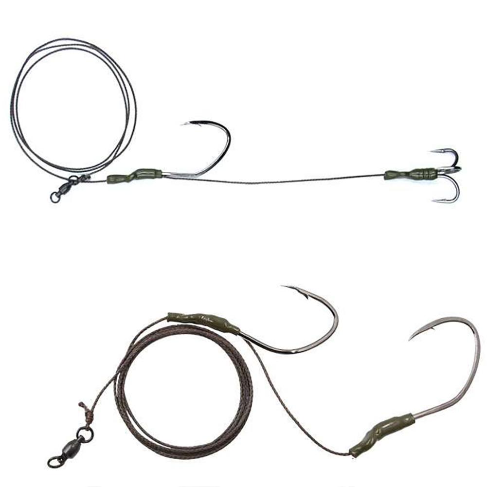 Freshwater For Catfish Rig PE Line + High Carbon Hooks 6# 8# or 8# 10#