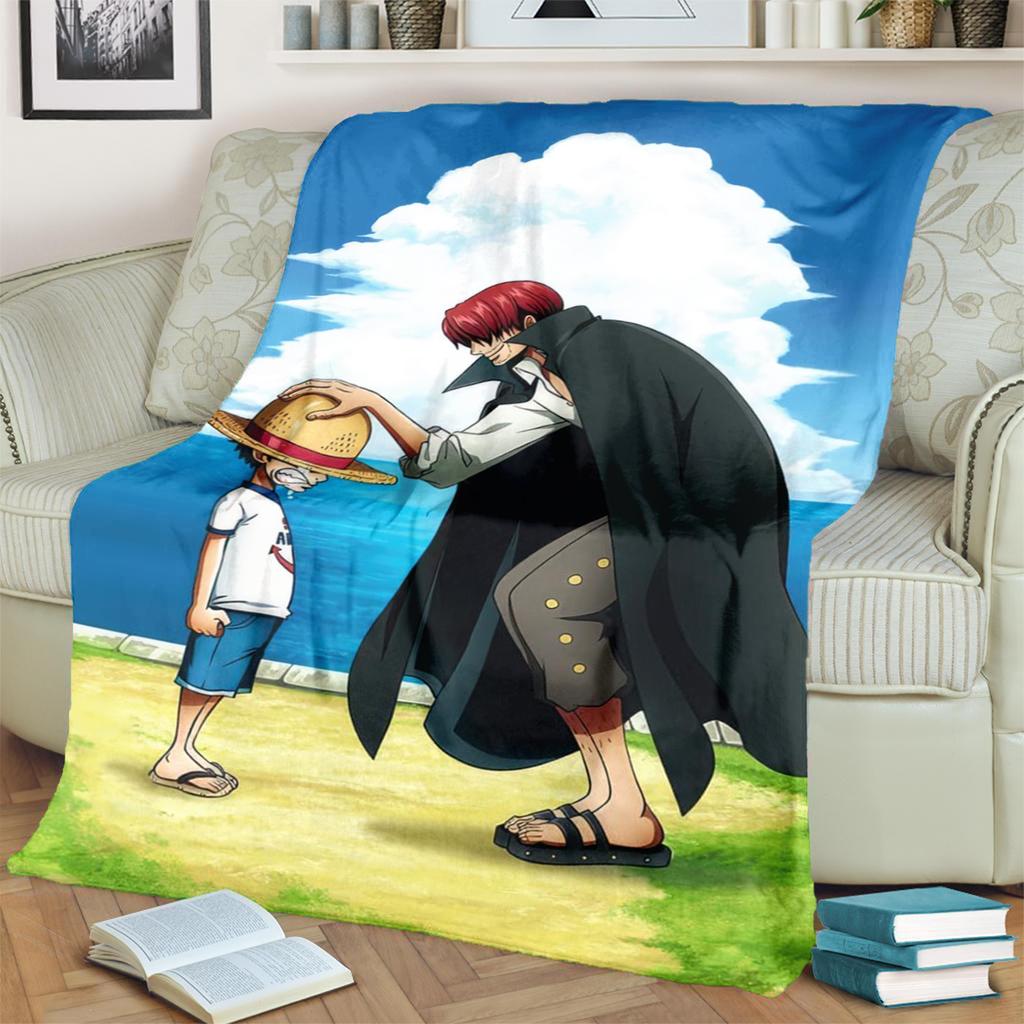 "ONE PIECE" Theme Flannel Blanket Soft Warm for Bedroom, Sofa, Bed, Chair, Picnic, Travel and Home