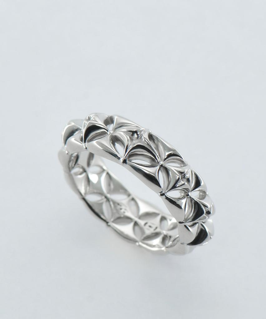 Vivus Ester White Gold Silver Ring