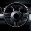 3Pcs Carbon Fiber Interior Steering Wheel Cover Trim For Ford Mustang 2005-2008