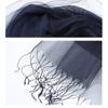 Ruifeng Navy Blue Silk Cotton Plain Double-layer Scarf, Brand Wind Tail Goods Delivery