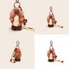Cute Cartoon Eating Peanuts Groundhog Plush Toy Pendant Keychain For Bag Decor And Gifts