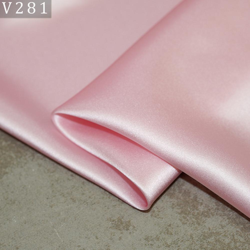 HYSK Natural Genuine Pure 100% Silk Crepe Satin Fabric Silk China Duchess Plain Brown by Meter for Dress Bedding Wedding