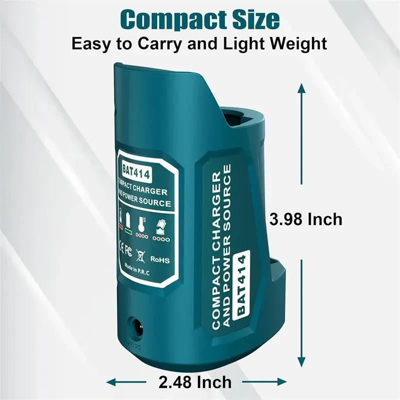 USB-адаптер для зарядки устройств от источника питания Bosch 10,8 В/12 В с литий-ионным аккумулятором, с портами Type-C и USB и розеткой DC 12 В