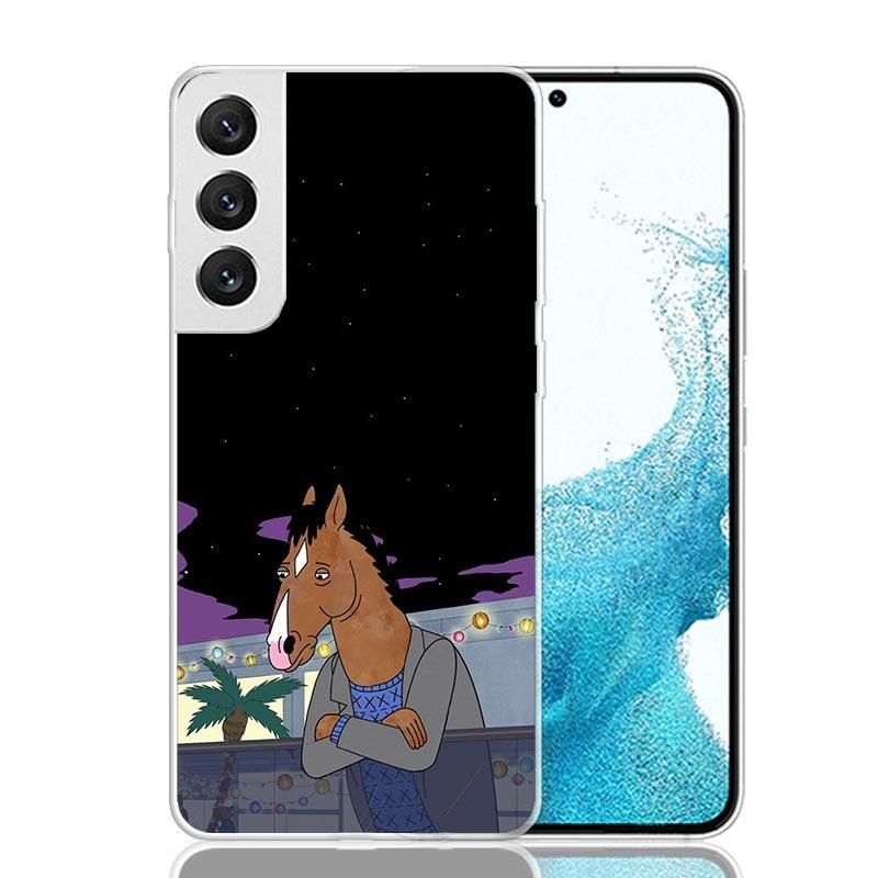 Cartoon B-BoJack Horsemans Phone Case For Samsung Galaxy S26 Ultra S23 S24 S25 Edge S20 FE S21 S22 Plus Soft Print Shell Cover F