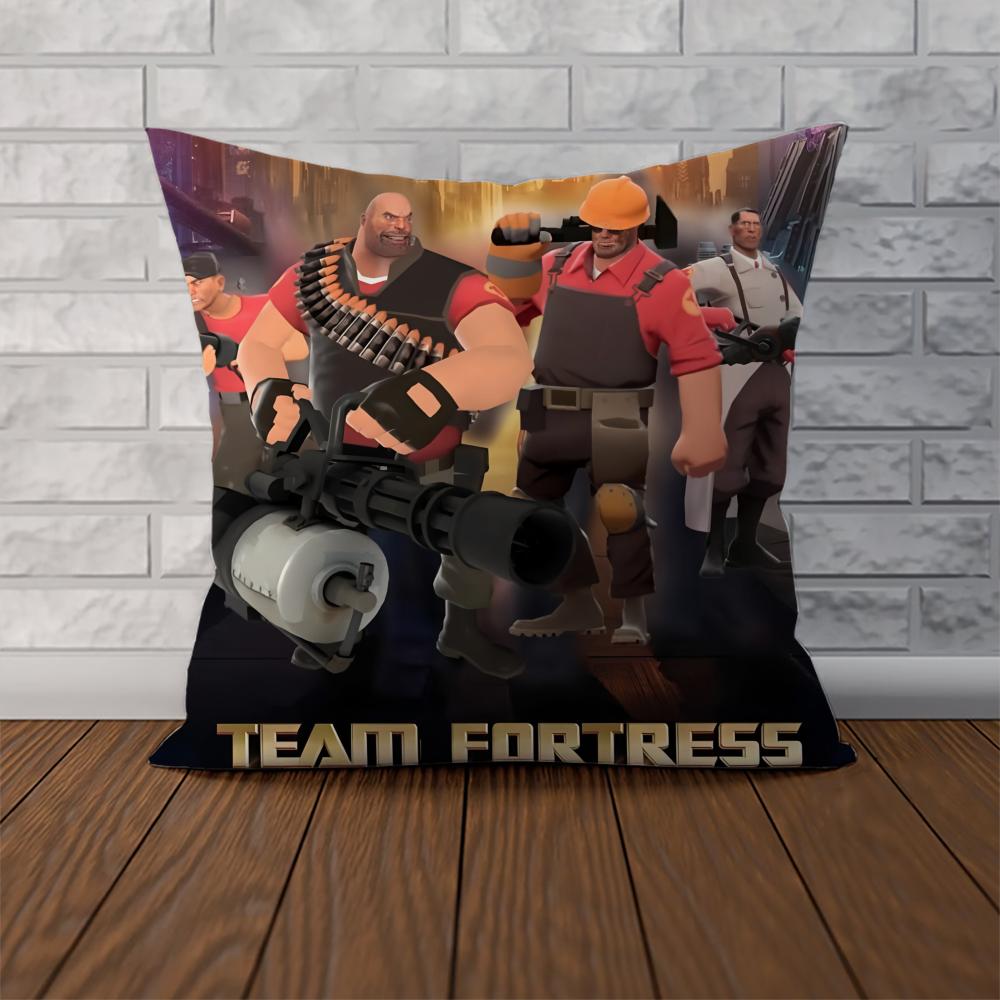 Игровой Наволочка Team Fortress 2 Для Автомобиля Дивана Декоративная Домашняя Двусторонняя Печать Плюшевая Квадратная Подушка Декоративная Наволочка