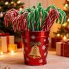 5pcs Christmas Candy Cane  Ballpoint Pens Red Green Umbrella Pens for 2025 Xmas New Year 2026 Holiday Stationery Gift Office Sup