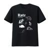 Футболка с garment dyed окрашиванием и принтом Ratz One Лягушка Крыса для повседневной моды винтажная стирка мягкая дизайнерская одежда стильная