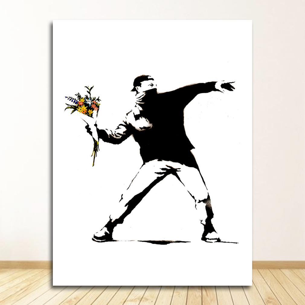 Картина на холсте Бэнкси, абстрактный декор Куадрос, настенная живопись на холсте, скандинавские постеры и принты, настенные панно для гостиной