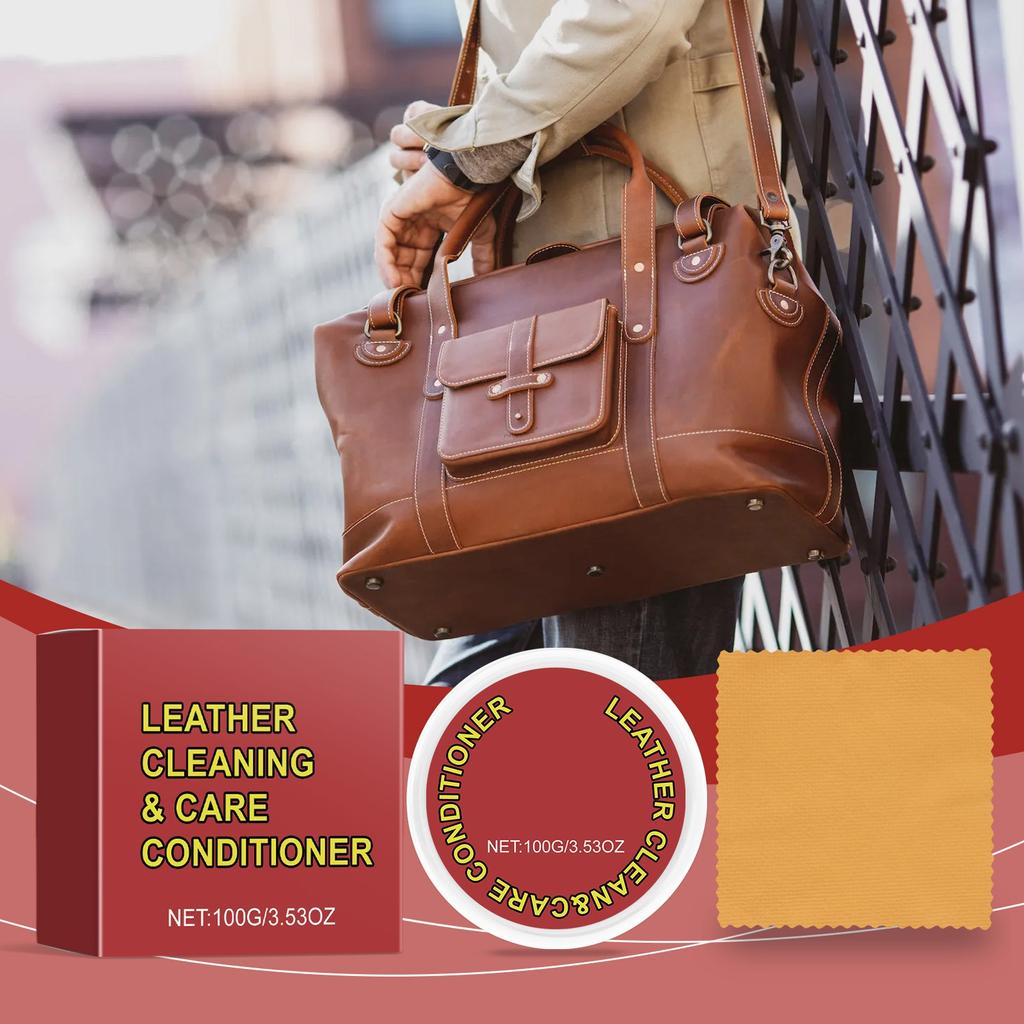 Leather Cleaning Care Multifunctional Leather Care Balm Leather  Leather Sofa Bags Care Balm,100g