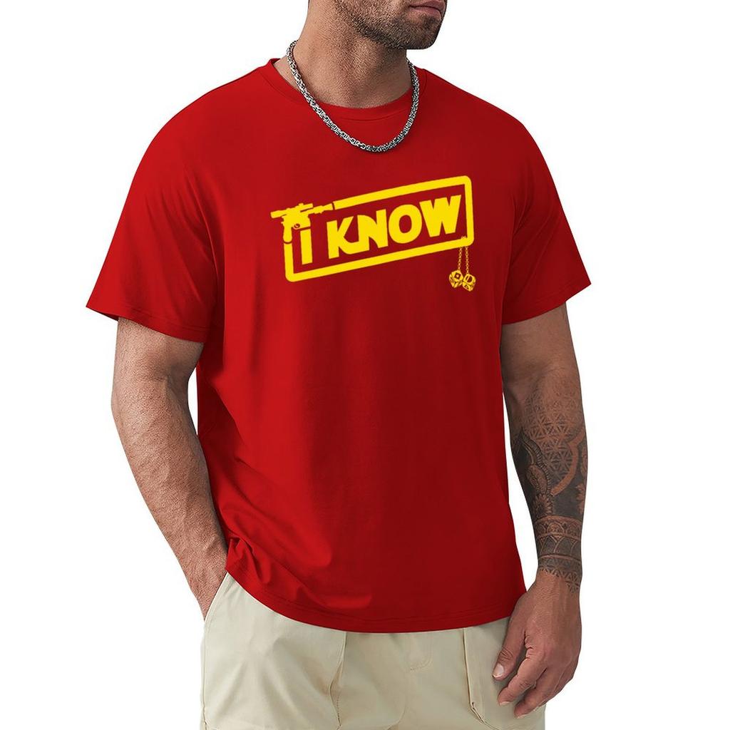 Футболка I Know Винтажные футболки Графические футболки Футболки Sweat Blanks Тяжелые футболки для мужчин