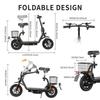 Electric Scooter Twofish M5 Pro 500W Motor Dual Disc Brakes 12" Tire With EEC Certification E-Scooter 48V 13Ah Max Range 30Km