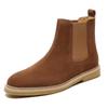 Luxury Brand Cow Suede Leather Chelsea Boots Men Shoes 2022 Newest Winter Business Casual Ankle Boots For Men Fashion Dress Shoes