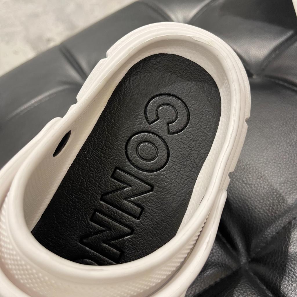 TUINANLE Hole Shoes Chunky Slippers Summer Beach Shoes Outdoor Green Platform Sandals