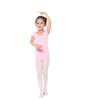 Red Children's Ballet Bodysuit - Short-Sleeve Cotton Leotard for Girls, Practice and Dancewear Style 5007