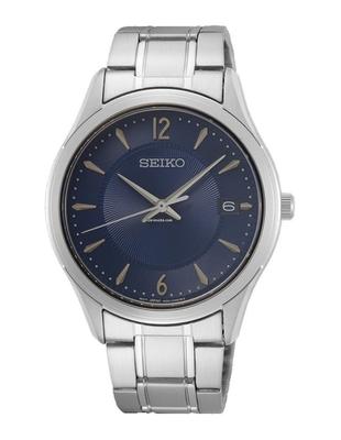 Часы SEIKO Overseas Модель кварцевые синие SUR419P1 мужские [Повторный импорт]