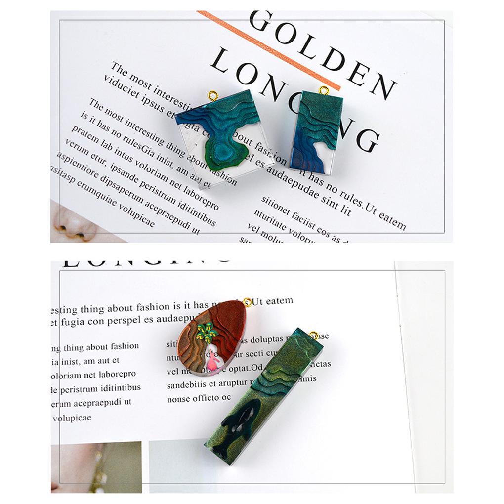 Форма для подвески из смолы «Береговая линия», гибкие, устойчивые к разрывам формы для самостоятельного изготовления, форма для подвесных украшений, саморасслабляющиеся, ручные приспособления для художественного творчества