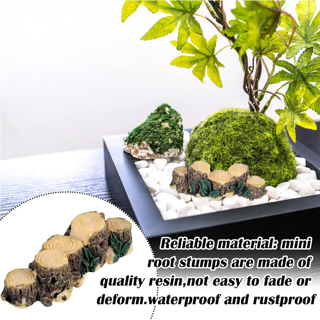 Handmade Stump Bridge For Micro Landscape Decoration Unique Style Fairy Garden Miniatures Tree Stump