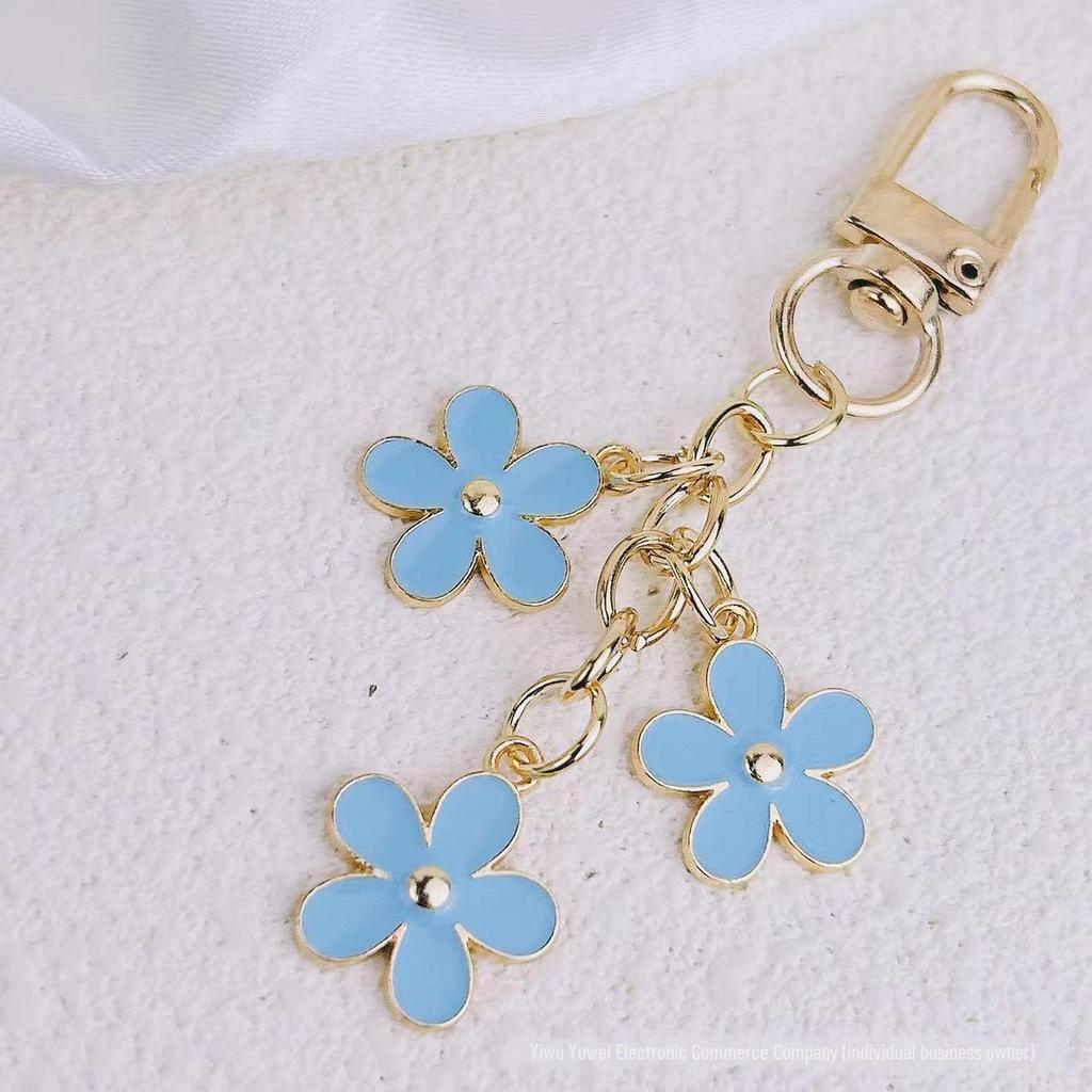 Европейский и американский летний брелок с цветком цвета капли масла для мобильных телефонов, сумок и автомобилей.