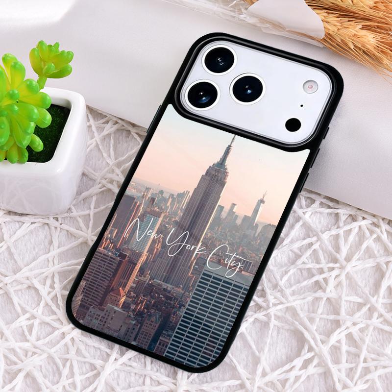 Чехол для телефона с принтом Нью-Йорка, противоударный, для iPhone 17 Air 16e 15 11 12 14 13 Pro Max, Cover Coque